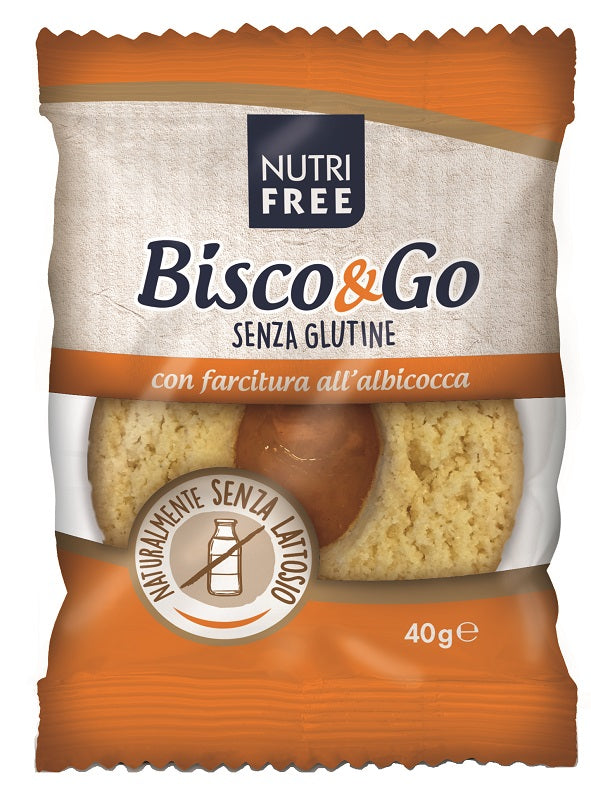 Nutrifree bisco&go con farcitura all'albicocca 40 g