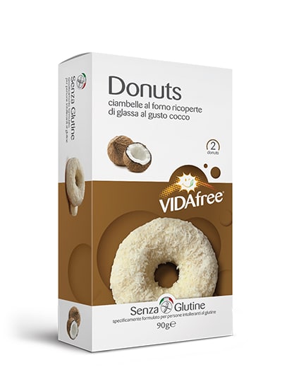 Donuts sabor coco con glaseado de chocolate blanco 90 g