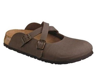 Birkenstock Dorian scarpa in birko flor nubuk mocca 35