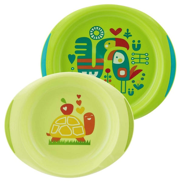 Chicco deep and flat plate 12m+ green