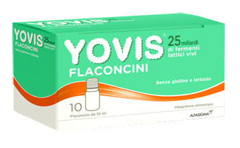 YOVIS - 10 flaconcini Integratore di fermenti per l'Equilibrio Flora Intestinale da 10 ml