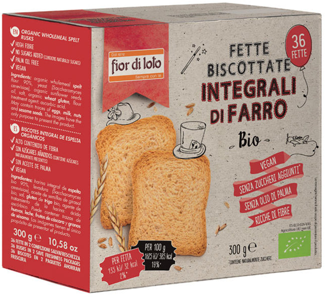 Fette biscottate farro integrali