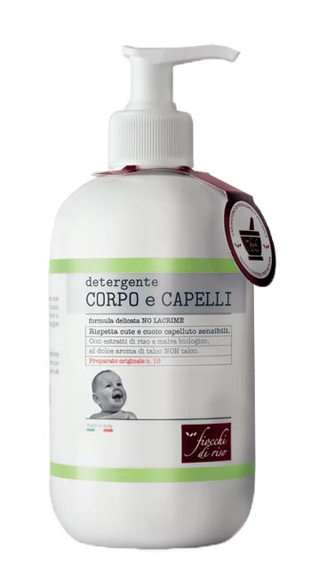 Fiocchi di riso detergente corpo/capelli talco 400 ml