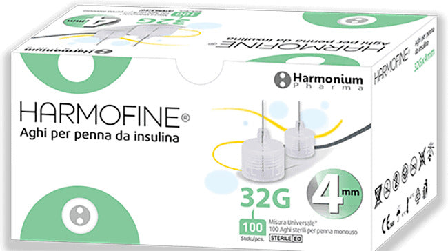 Harmofine Insulin Pen Needle Gauge 32 4mm 100pcs