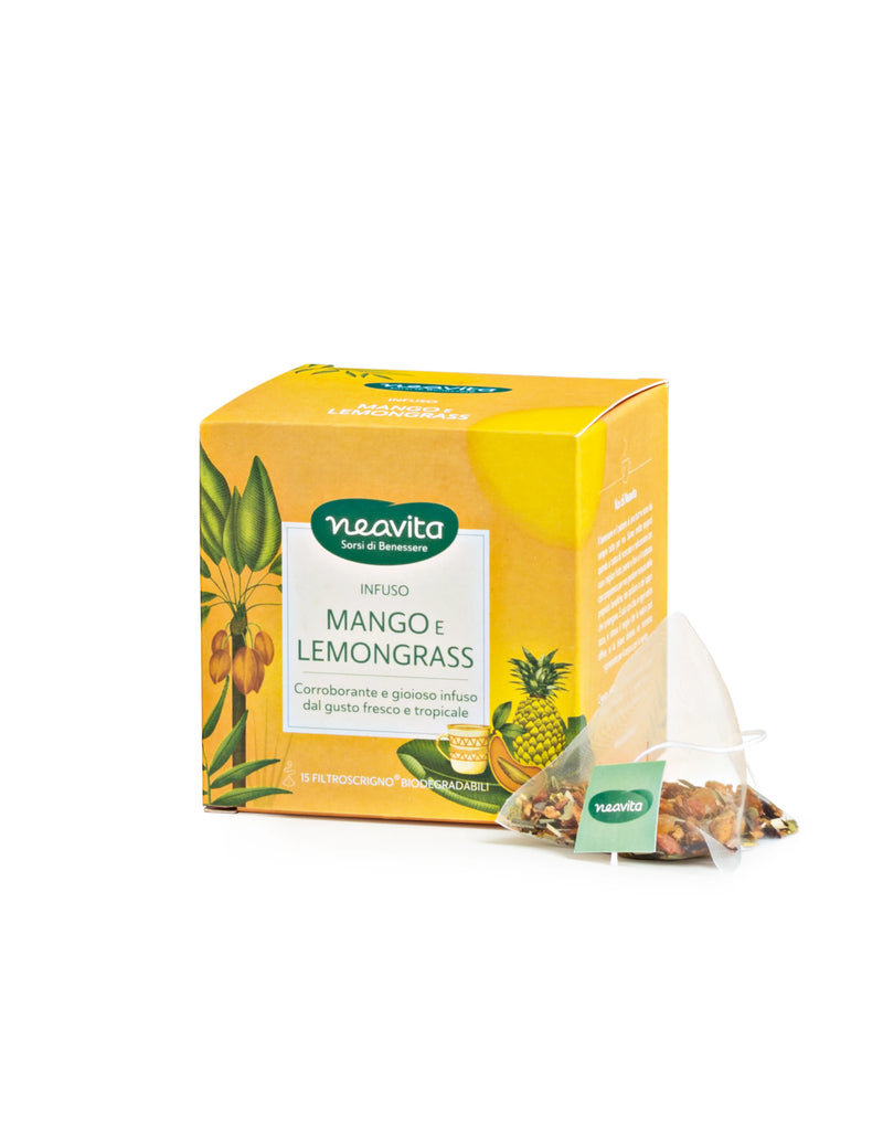 NEAVITA - filtroscrigno infuso in filtri mango e lemongrass, 15filtri x 3 g