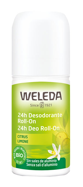 WELEDA - Deodorante Roll On Limone 24H Protezione e Freschezza 50ml