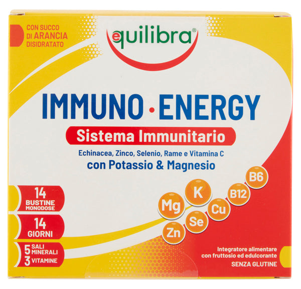 Immuno Energy Sistema Inmunológico Potasio y Magnesio 14 sobres monodosis