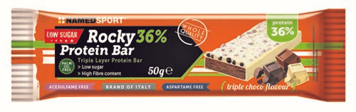 Rocky 36% protein bar triple choco barretta 50 g