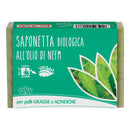Fior di loto saponetta all'olio di neem per pelli grasse e impure 100 g