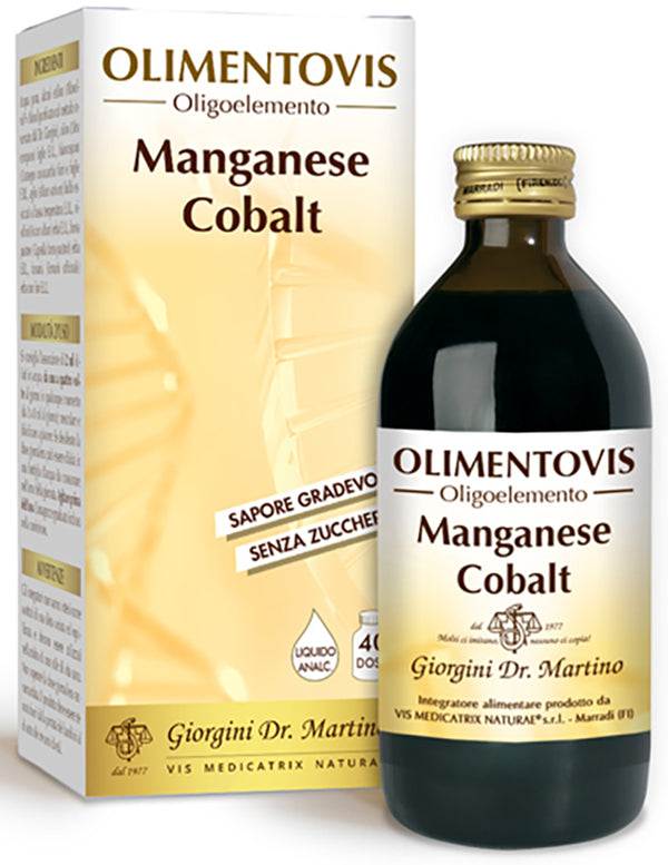 Olimentovis trace element manganese cobalt liquid alcohol-free sugar-free 200 ml 40 doses