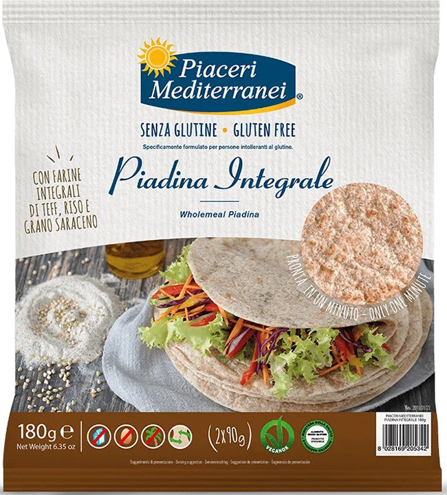 Piaceri medit piadina integral 180 g