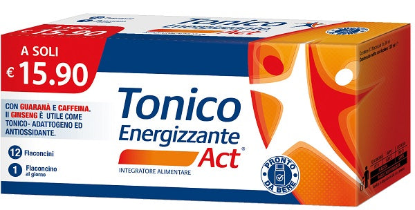 Act tónico energizante 12 viales x 10 ml