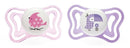 Chicco succhietto light girl silicone 2-6 mesi 2 pezzi