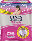 Lines Specialist maternity mutandina assorbente per perdite post parto misura large - 10 pezzi