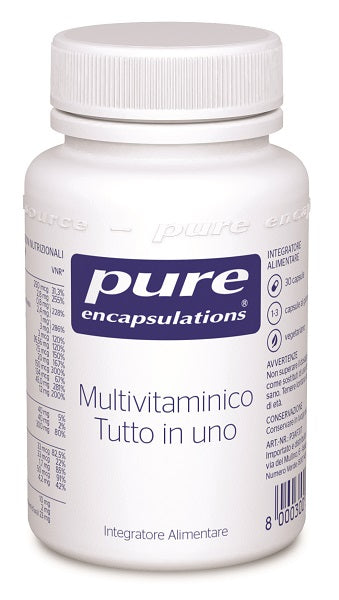 Pure encapsulaciones multivitaminas todo en uno 30 cápsulas