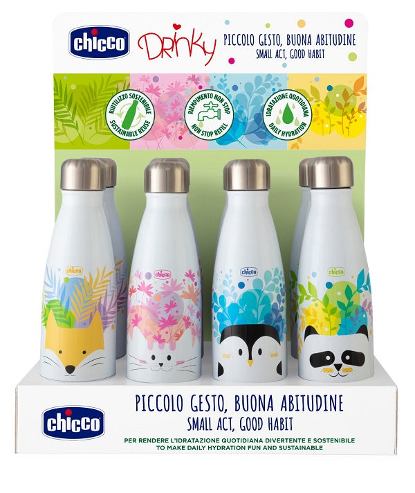 Chicco stainless steel water bottle 350 ml