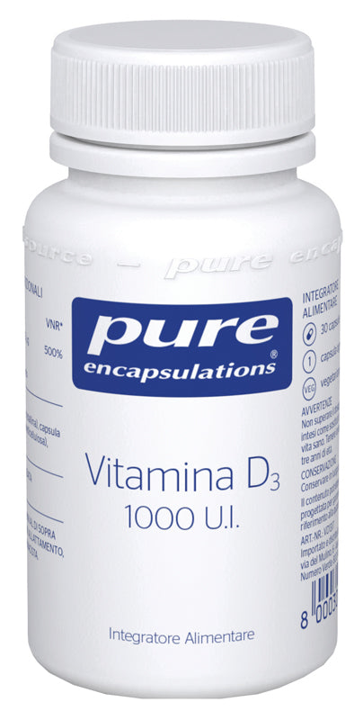 Pure encapsulations vitamin d3 30 capsules