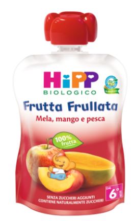 Hipp organic fruit puree apple/mango/peach 90 g