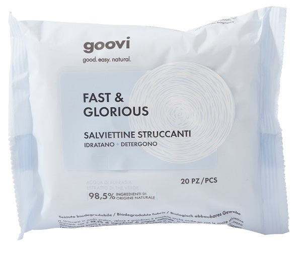 Goovi make-up remover wipes 20 pieces