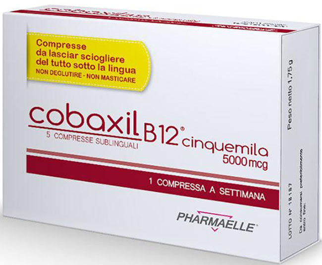 Cobaxil b12 5000mcg 5 comprimidos sublinguales