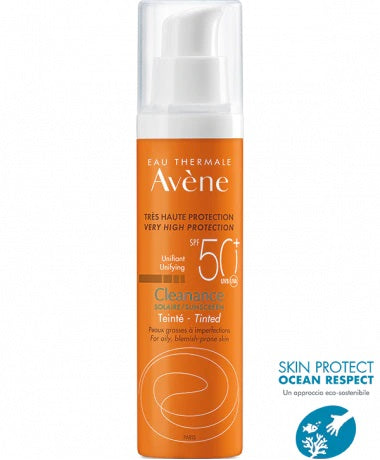 Avene agua termal limpieza solar color 50+ 50 ml