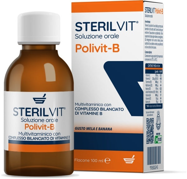 Sterilvit polivit-b oral solution apple banana flavour 100 ml