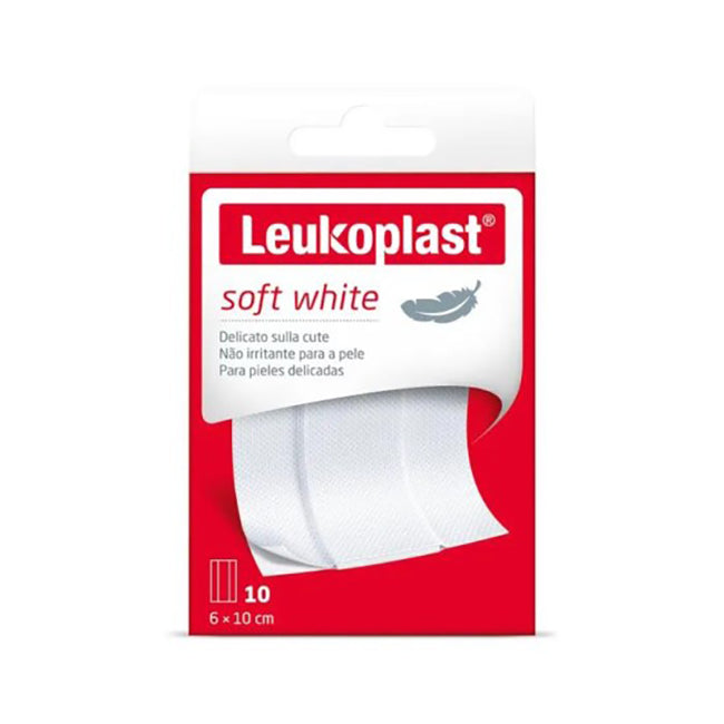 Leukoplast soft white 100 x 6 cm 10 pezzi