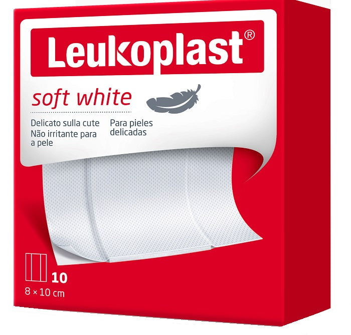 Leukoplast soft white 100 x 8 cm 10 pezzi