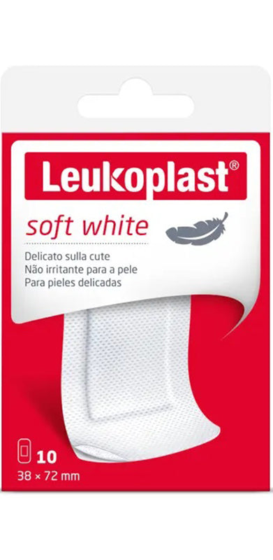 Leukoplast soft white 72 x 38 cm 10 pezzi