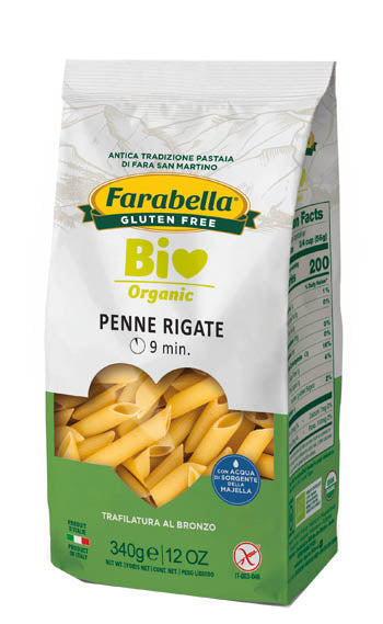 Farabella penne rigate maíz-arroz ecológico 340 g