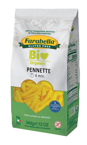 Farabella pennette de maíz y arroz ecológico 340 g