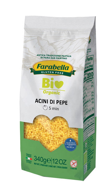 Farabella pimiento ecológico maíz-arroz bayas 340 g