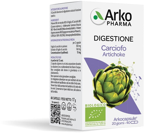 Arko capsule carciofo bio 40 capsule