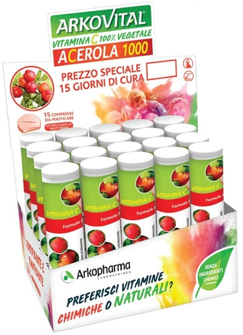 Arkovital acerola 1000 15 tablets