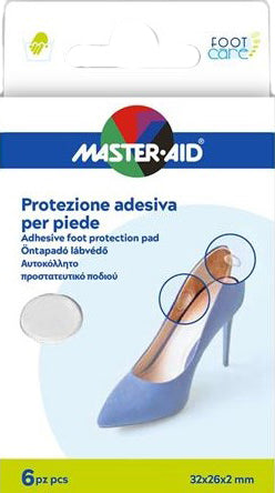 Master-aid footcare transparent adhesive protection mix 6 pieces a5