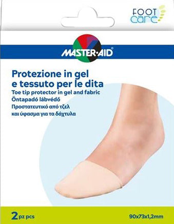 Master-aid gel cuidado de pies y punteras protectoras de tela 2 piezas c16