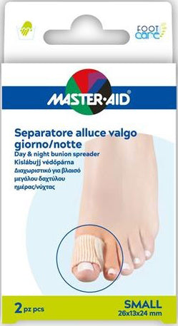 Divaricatore alluce giorno/notte master-aid footcare small 2 pezzi d11