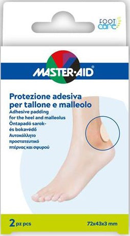 Protezione tallone/malleolo master-aid footcare 2 pezzi a7