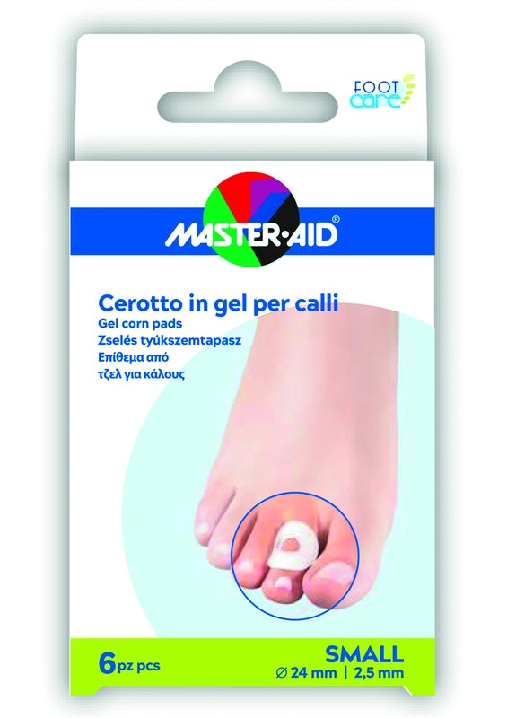 Master-aid gel cuidado de los pies apósito protector de callos pequeño 6 piezas b10