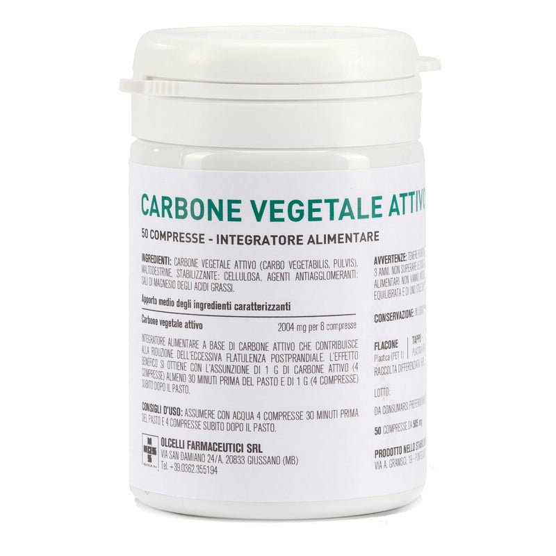 Carbón vegetal activado 500mg 50 comprimidos