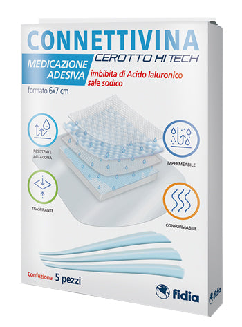 Cerotto connettivina hitech 6 x 7 cm 5 pezzi