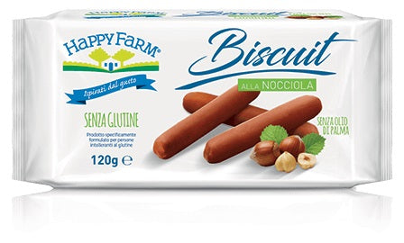 Happy farm biscuit nocciola 120 g