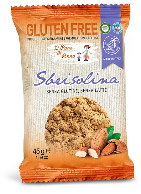 Il pane di anna sbrisolina senza glutine e senza latte 45 g