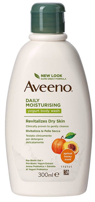 Aveeno bagno doccia yogurt albicocca & miele 300 ml