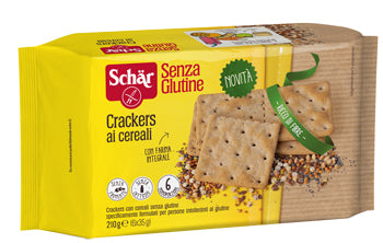 Schar crackers cereali senza lattosio 6 monoporzioni da 35 g