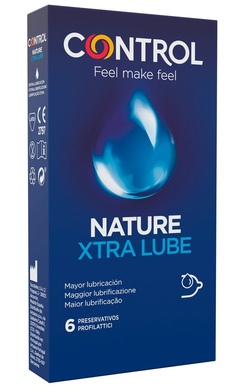 Control naturaleza 2.0 preservativo xtra lube 6 piezas