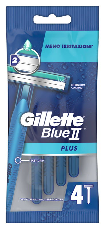 Gillette blue ii usa&getta plus 4 pezzi