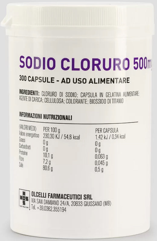 Sodio cloruro 300 capsule 500mg