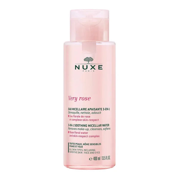 NUXE - Very Rose - acqua micellare lenitiva 3 in 1, 400 ml