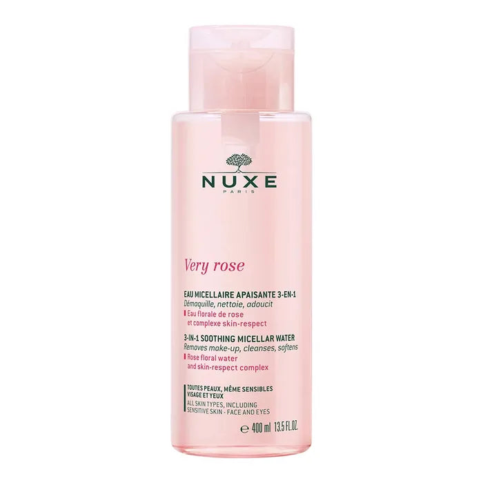 NUXE - Very Rose - acqua micellare lenitiva 3 in 1, 400 ml